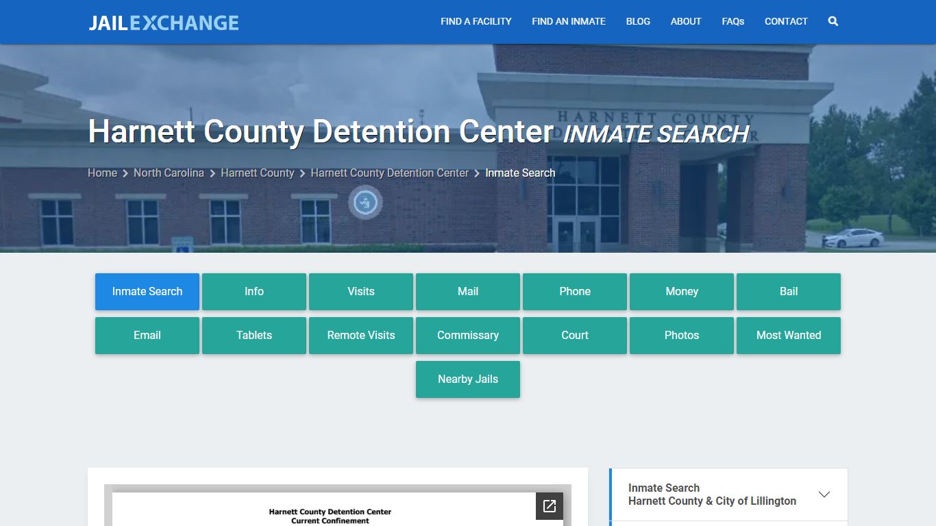 Harnett County Detention Center Inmate Search - Jail Exchange